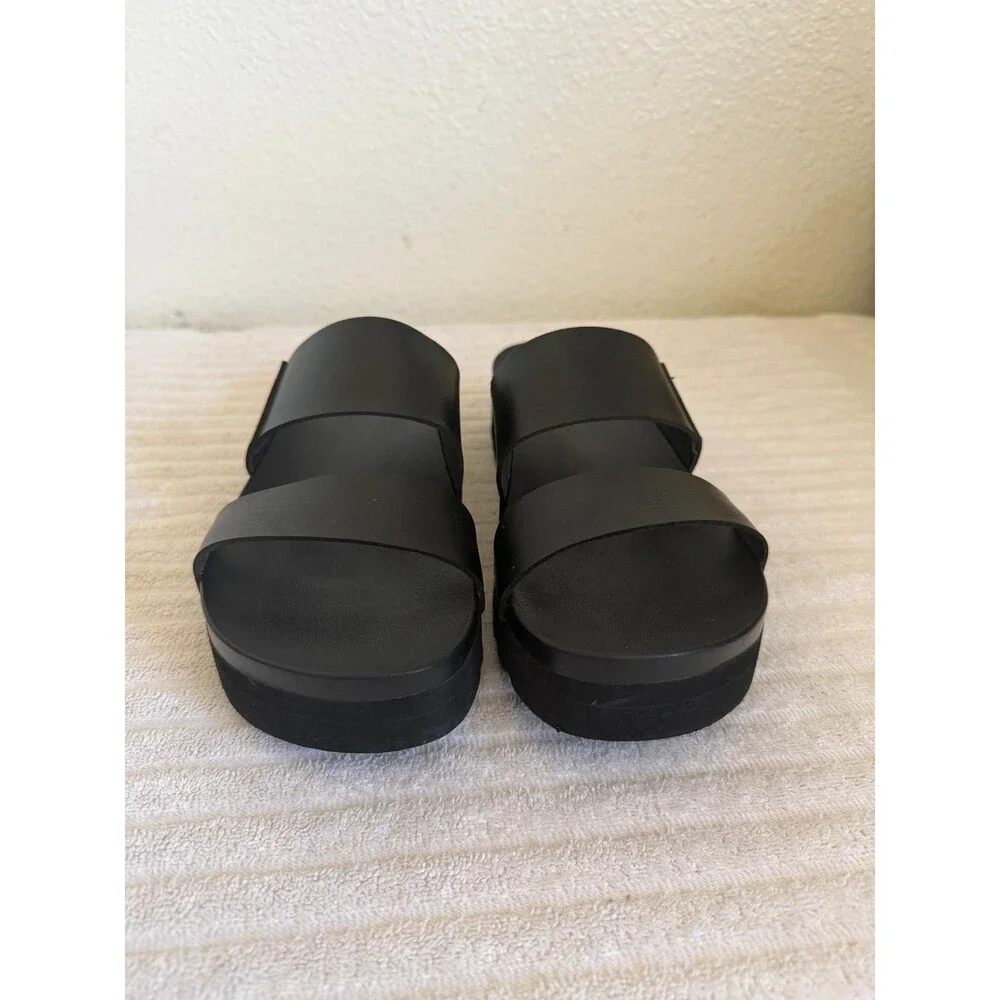 Reef Womens Blaxl Double Strap Platform Slide Sandals Size 9